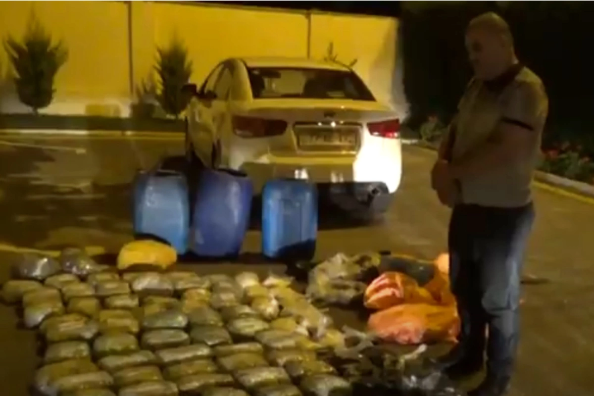 İrandan 93 kiloqram narkotik gətirən şəxs saxlanılıb - VİDEO